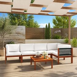 Elegant 6-Piece Garden Lounge Set with Durable Design