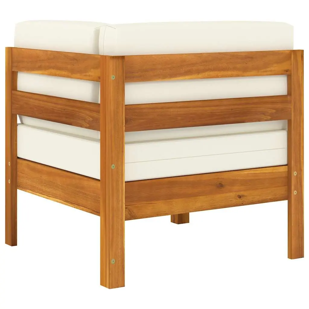 10 Piece Garden Lounge Set with Acacia Wood
