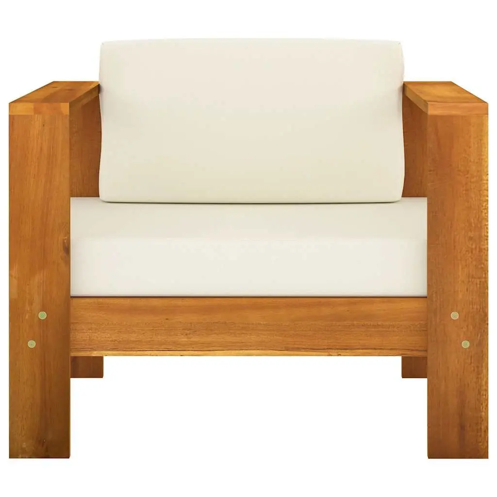 10 Piece Garden Lounge Set with Acacia Wood