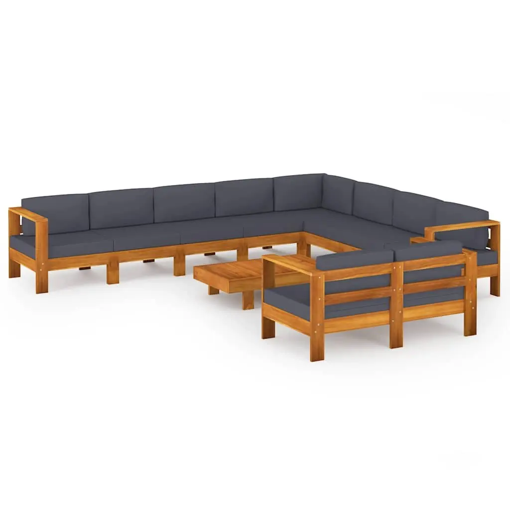 Outdoor 10-Piece Garden Lounge Set with Acacia Wood