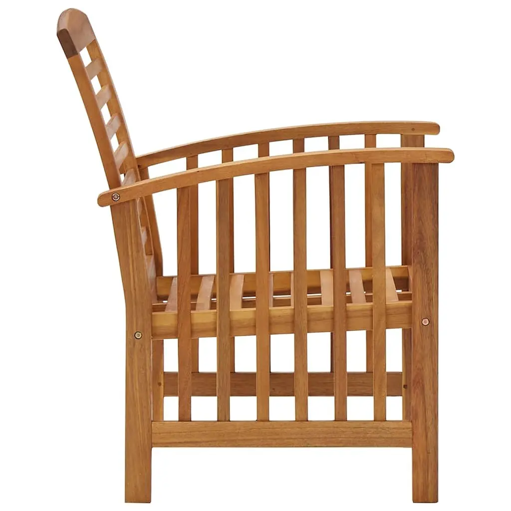 5 Piece Solid Wood Garden Lounge Set with Coffee Table