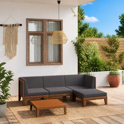 Stylish Garden Lounge Set with Durable Acacia Wood