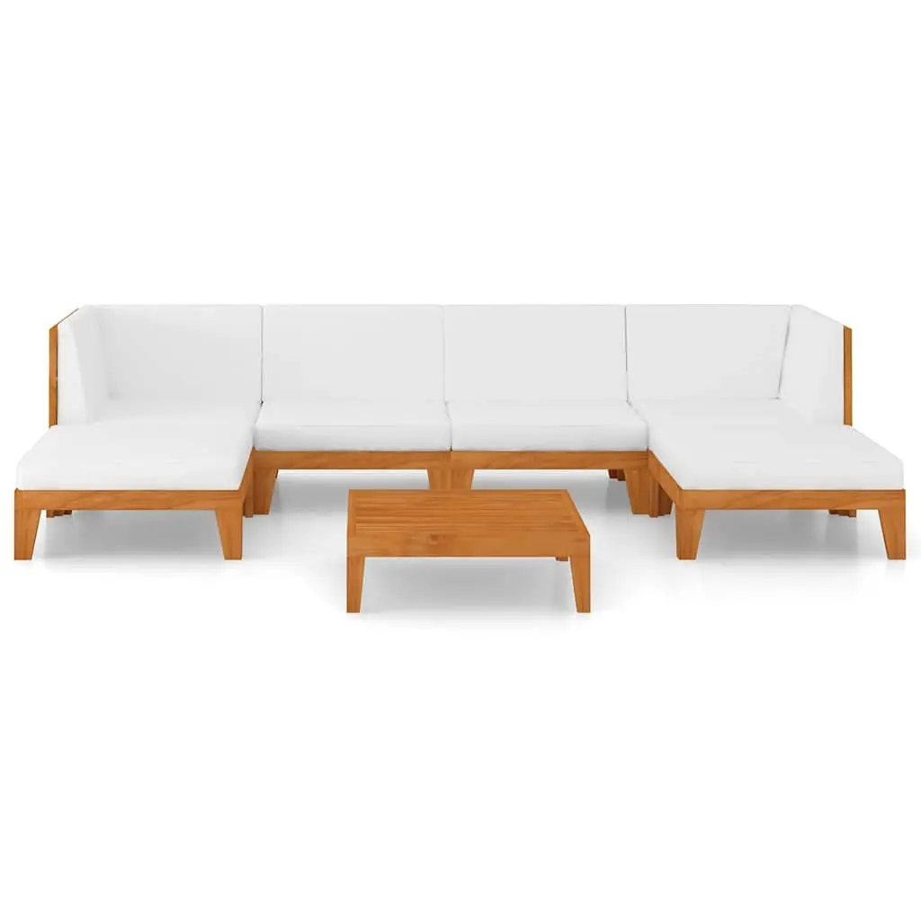 7 Piece Outdoor Lounge Set in Solid Acacia Wood