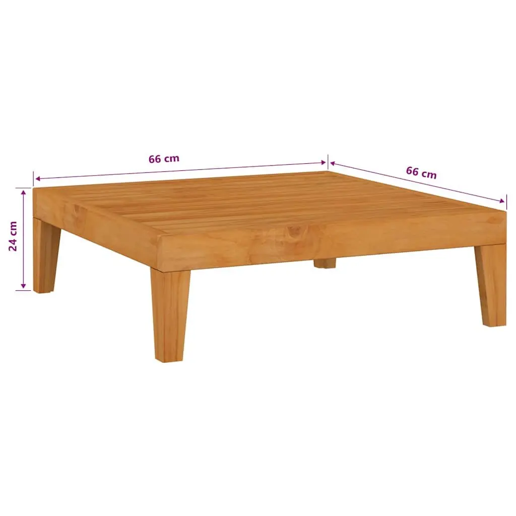 7 Piece Garden Lounge Set Acacia Wood Grey with Cushions