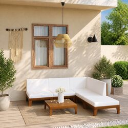 6-Piece Outdoor Garden Lounge Set with Cushions