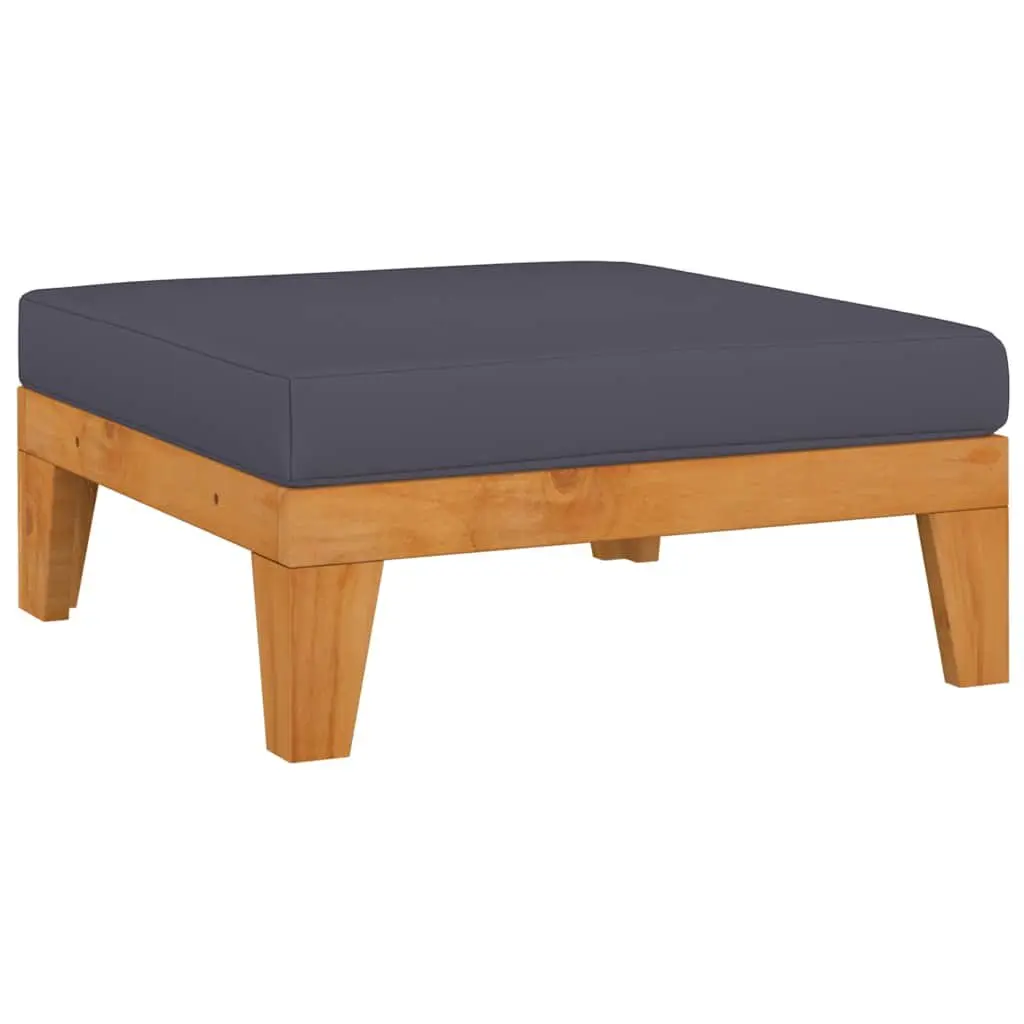 3 Piece Garden Lounge Set with Cushions in Grey