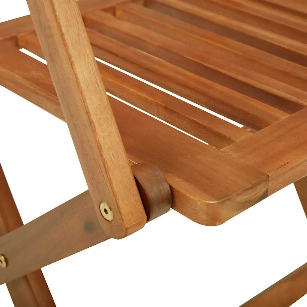 3-Piece Outdoor Dining Set with Folding Chairs and Table