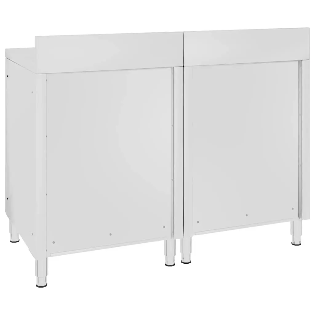 Stainless Steel Commercial Work Table Cabinet 120x60x96cm