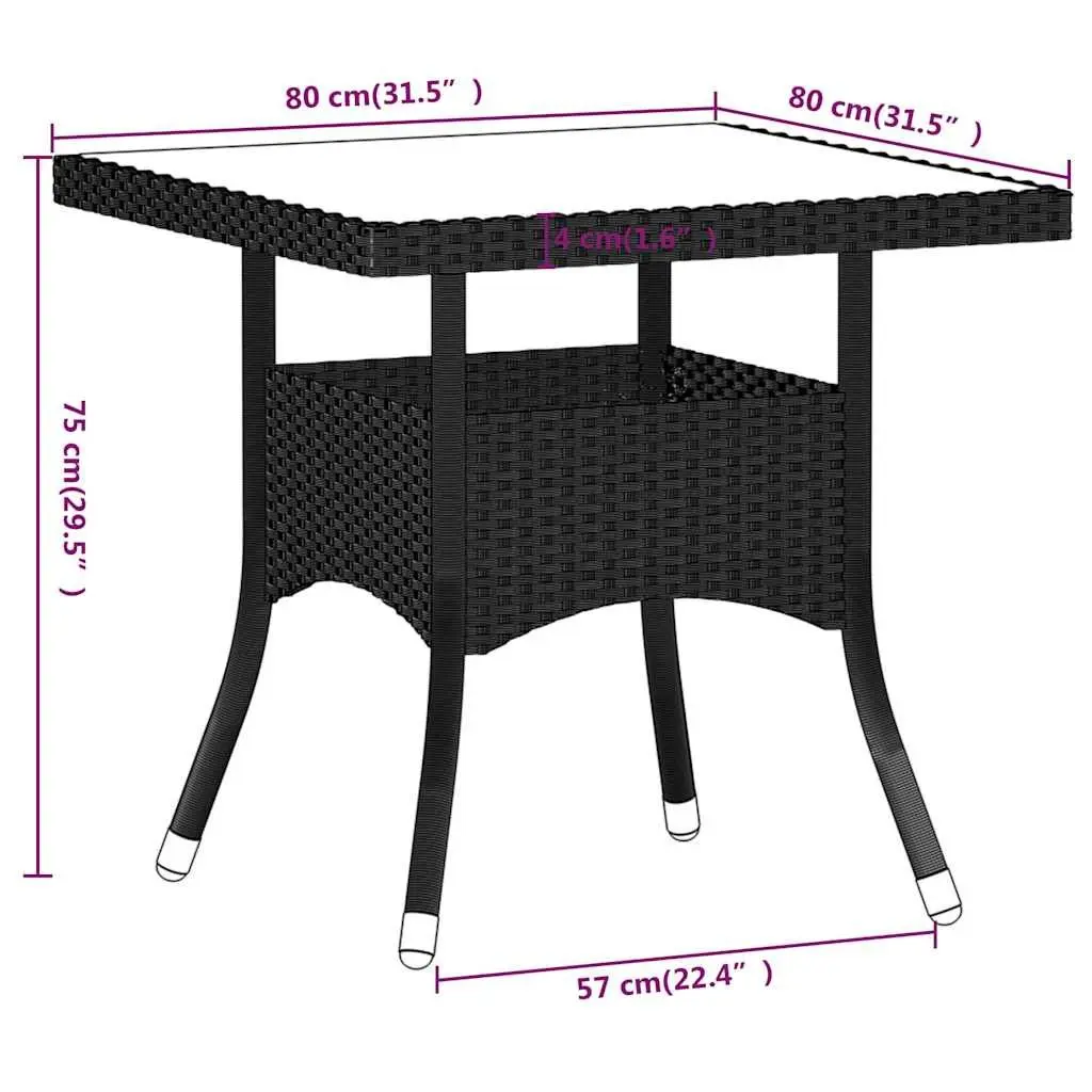 Garden Dining Set 5 Piece Grey Rattan Powder-coated Steel Tempered Glass