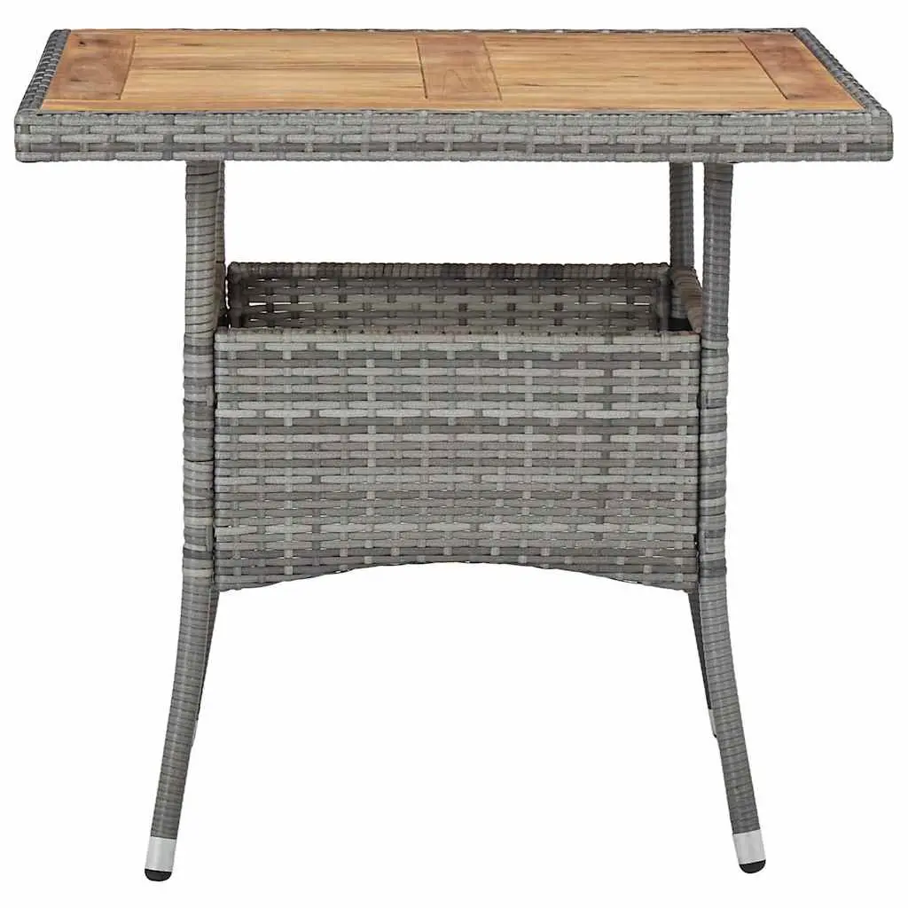 5 Piece Grey Rattan Outdoor Dining Set