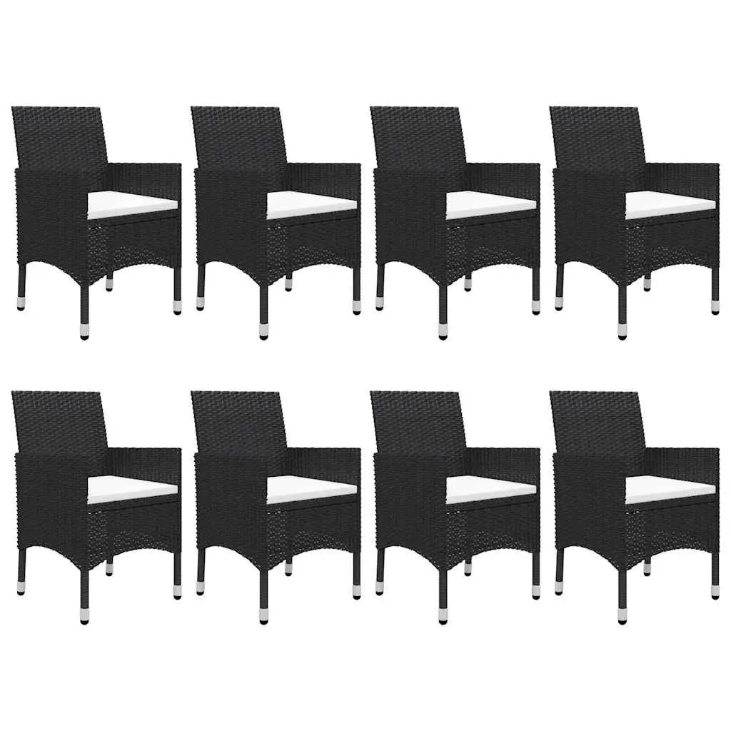 9 Piece Outdoor Dining Set with Glass Top