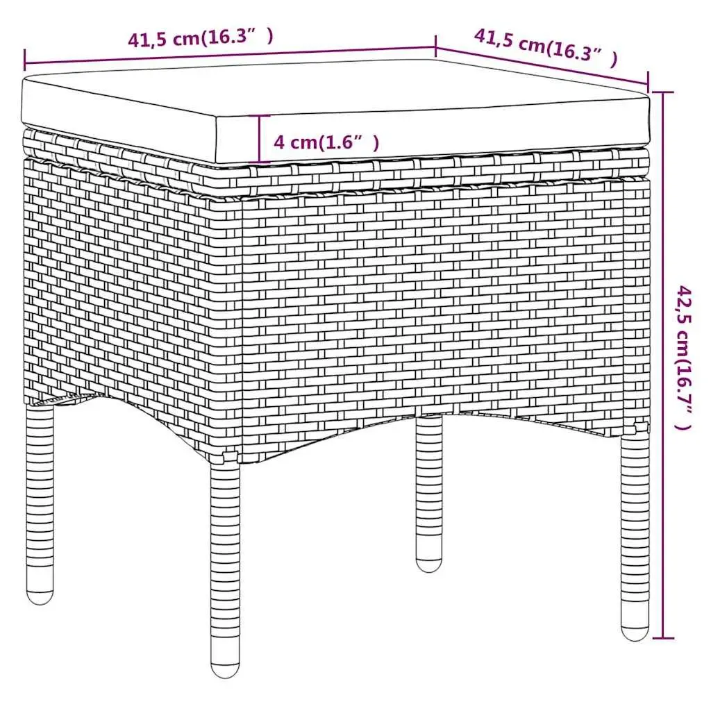 5 Piece Garden Dining Set Poly Rattan Tempered Glass Table Chairs Grey