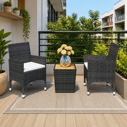 Stylish 3 Piece Bistro Set for Outdoor Relaxation