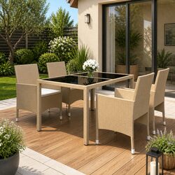 Sturdy 5 Piece Garden Dining Set for Your Outdoor Space