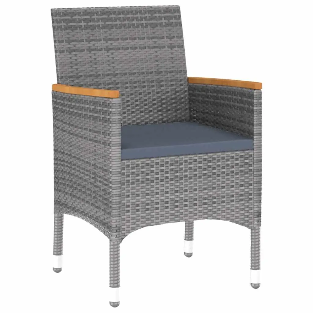 7 Piece Grey Rattan Outdoor Dining Set