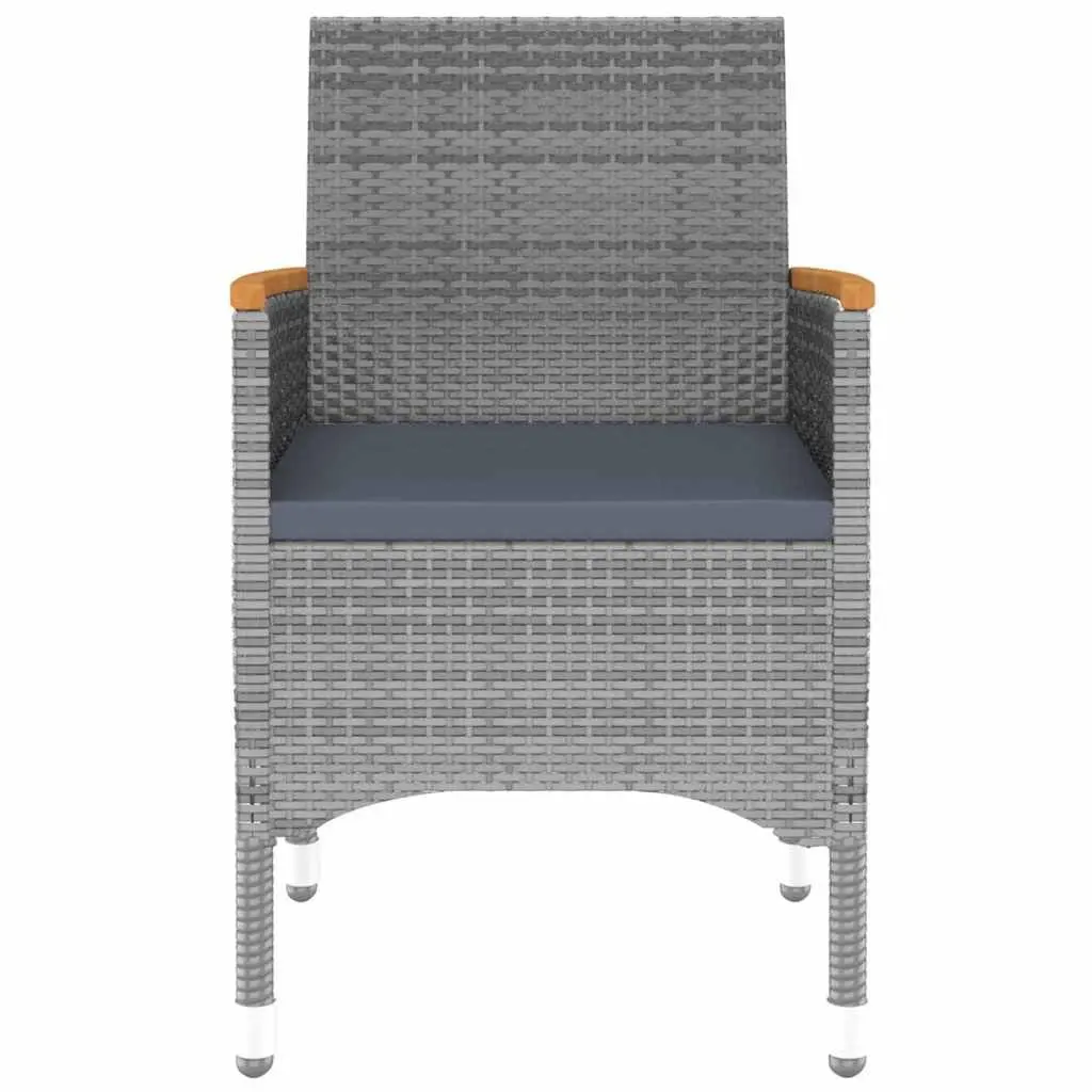 7 Piece Grey Rattan Outdoor Dining Set