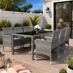 Stylish 7 Piece Garden Dining Set with Durable Build