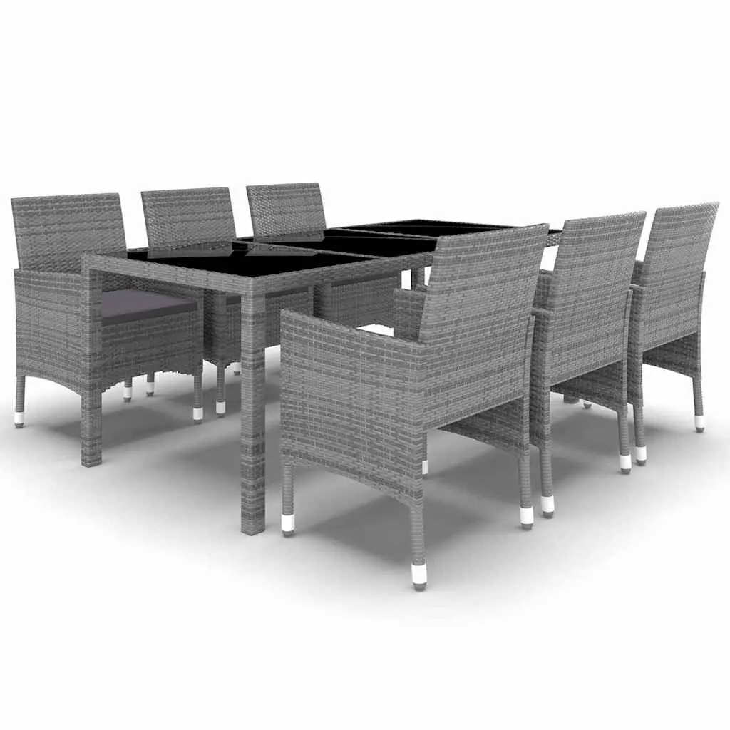 7 Piece Garden Dining Set with Durable Build