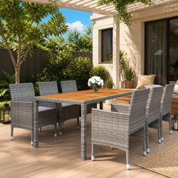 Stylish 7 Piece Garden Dining Set with Durable Build