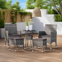 Stylish 5 Piece Patio Lounge Set with Durable Design