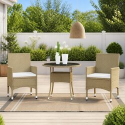 High-Quality 3 Piece Garden Dining Set for Outdoor Use