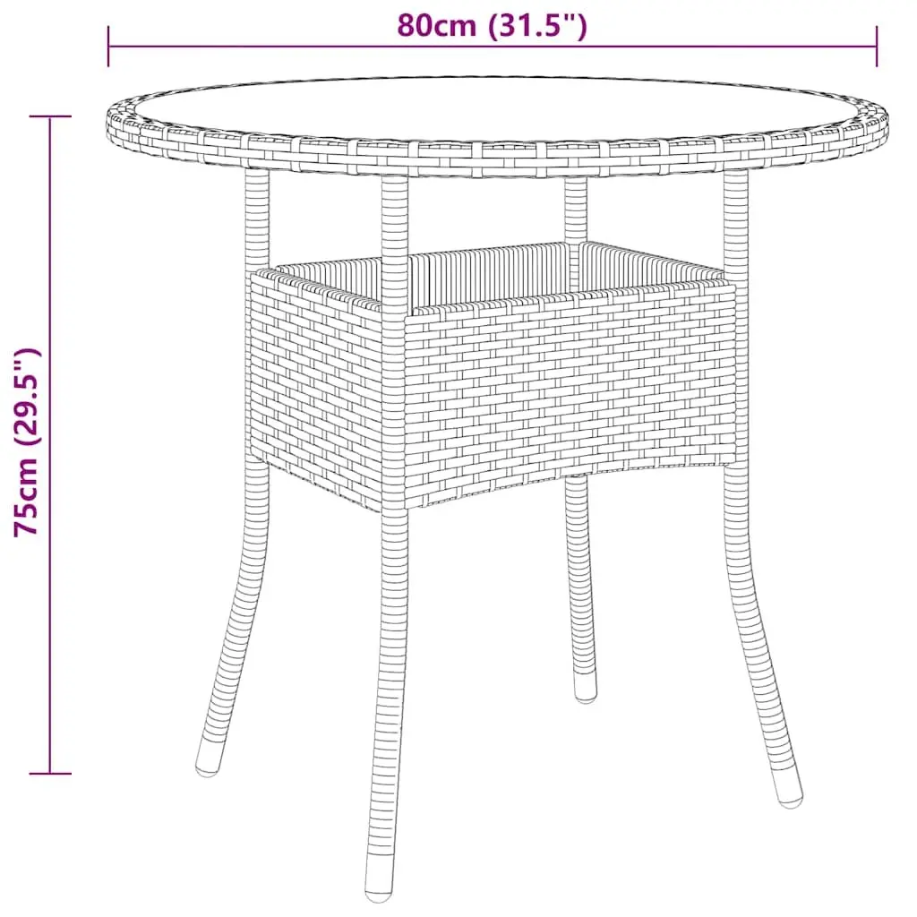 Garden Dining Set Poly Rattan 5 Piece Outdoor Patio Furniture Beige Table Chairs