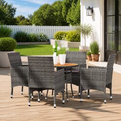 Premium 5-Piece Garden Dining Set for Outdoor Spaces