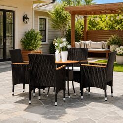 Elegant 5-Piece Garden Dining Set for Stylish Outdoor Meals