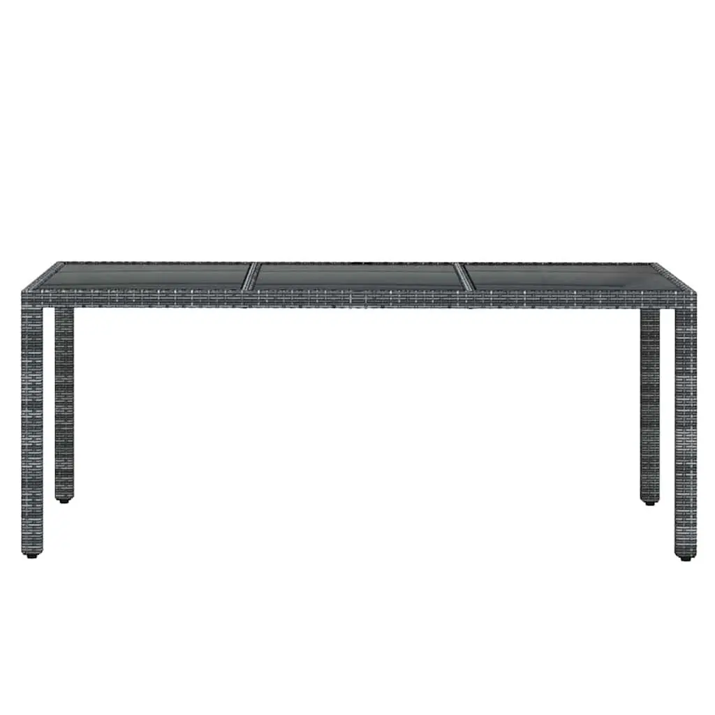 7 Piece Grey Garden Dining Set with Durable Build