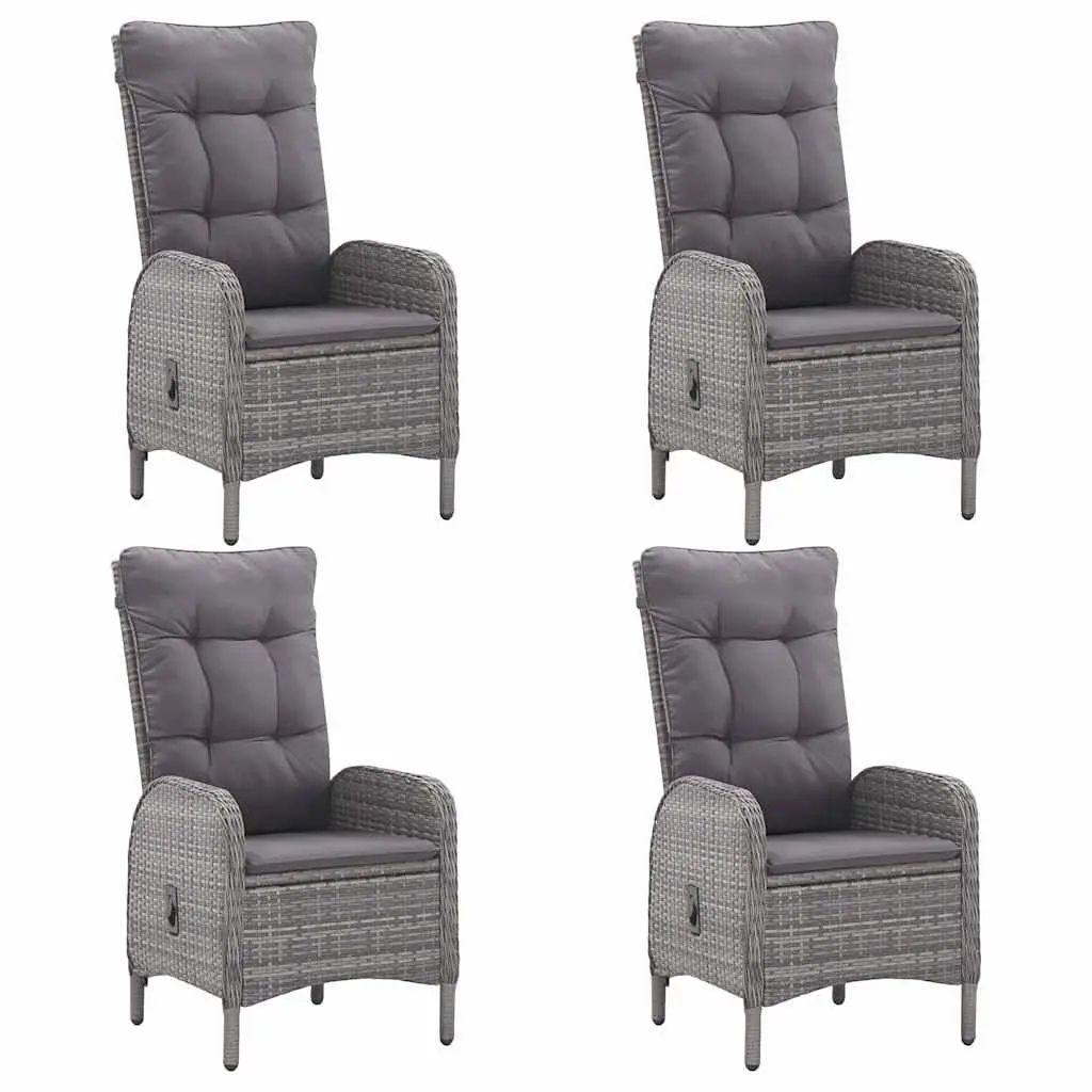 5 Piece Outdoor Patio Dining Set in Grey