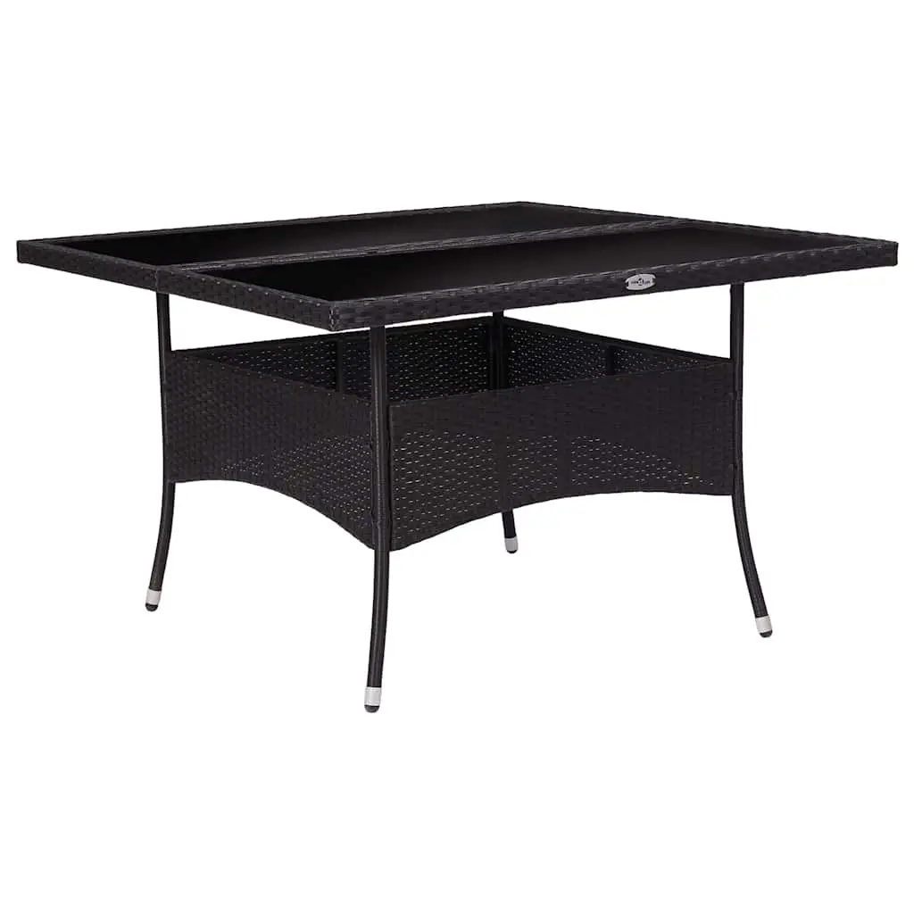 9 Piece Black Outdoor Dining Set for Patios