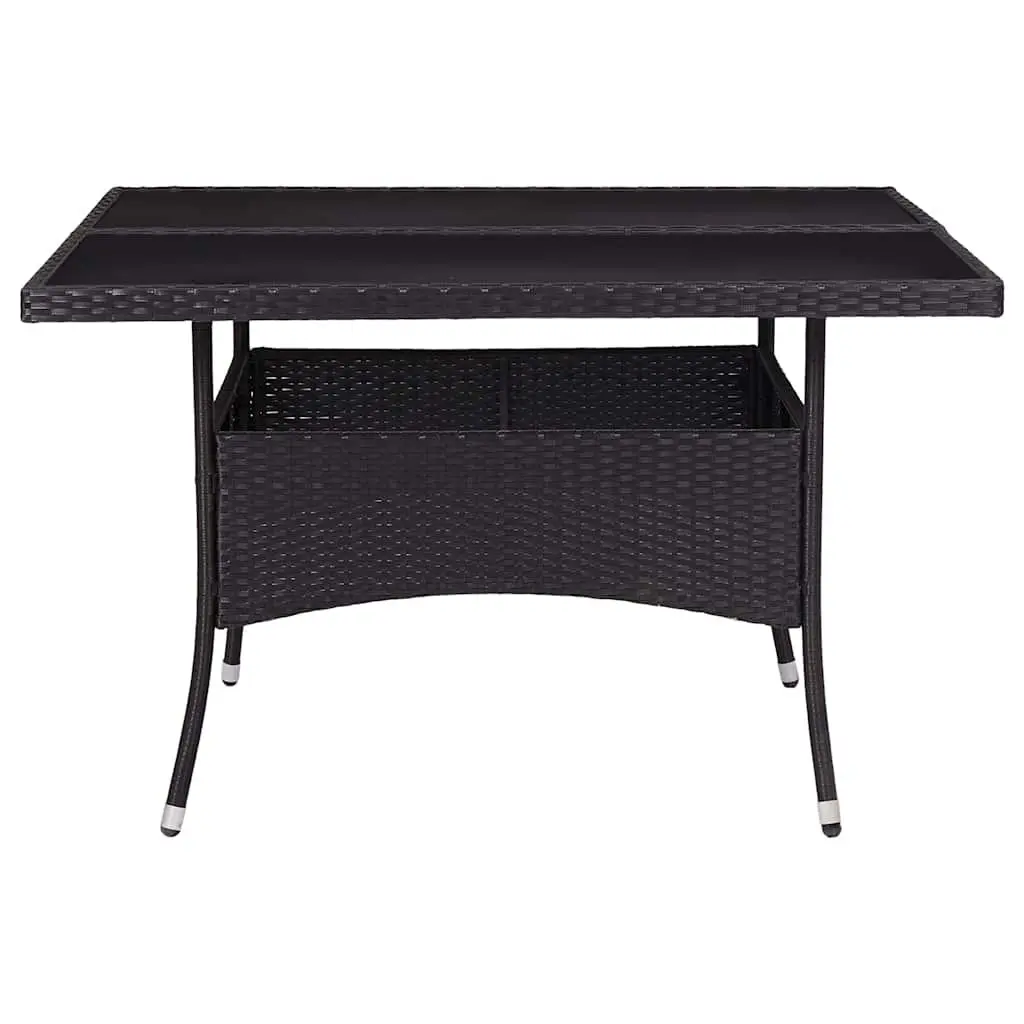 9 Piece Black Outdoor Dining Set for Patios