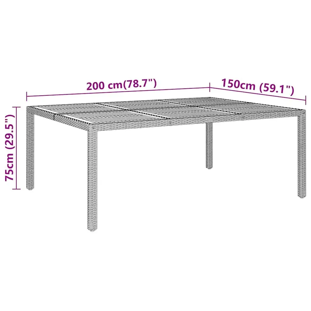 11-Piece Garden Dining Set with Reclining Chairs