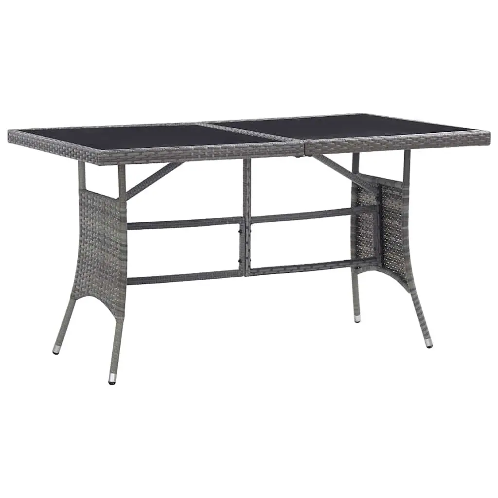 Grey Rattan 5 Piece Garden Dining Set