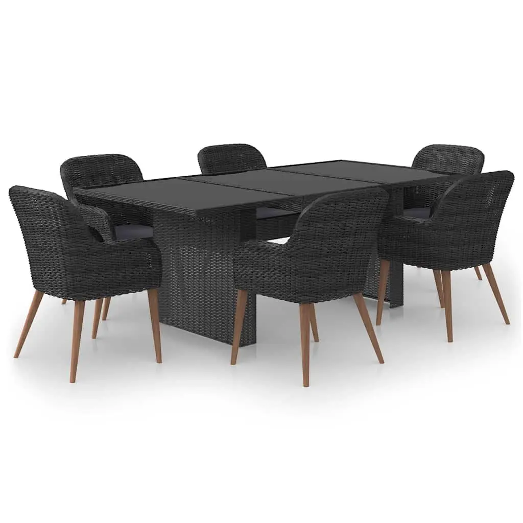 7-Piece Garden Dining Set with Durable Frame