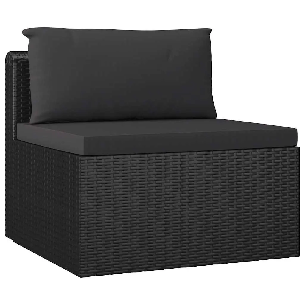 Garden Lounge Set 8 Piece Outdoor Furniture Poly Rattan Modular with Cushions