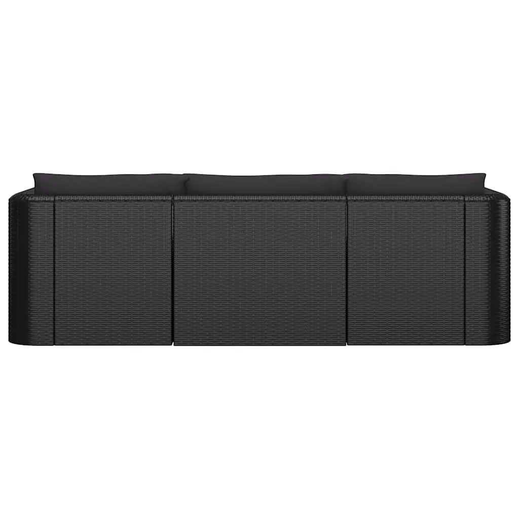 Garden Lounge Set 8 Piece Outdoor Furniture Poly Rattan Modular with Cushions