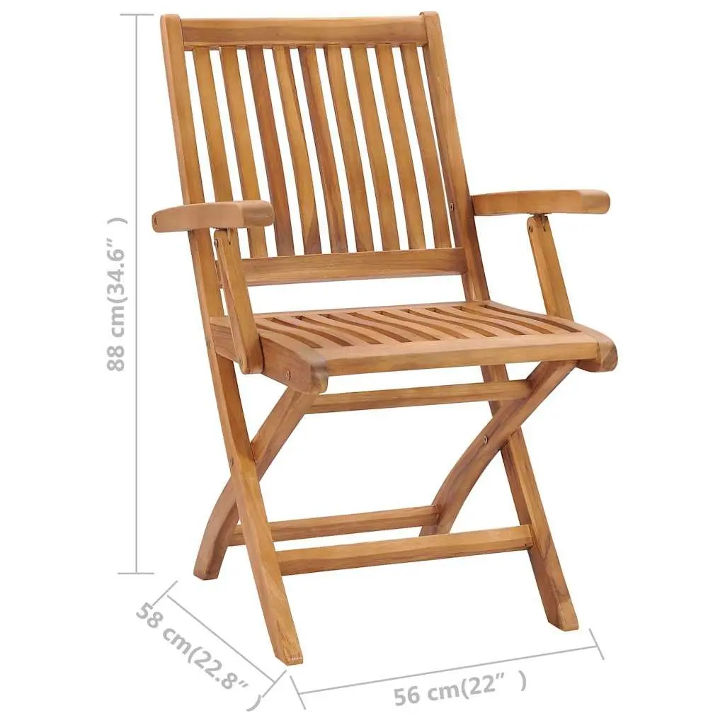 7 Piece Garden Dining Set Solid Teak Wood Outdoor Patio Furniture Brown