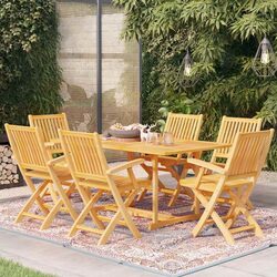 Premium 7 Piece Teak Wood Garden Dining Set