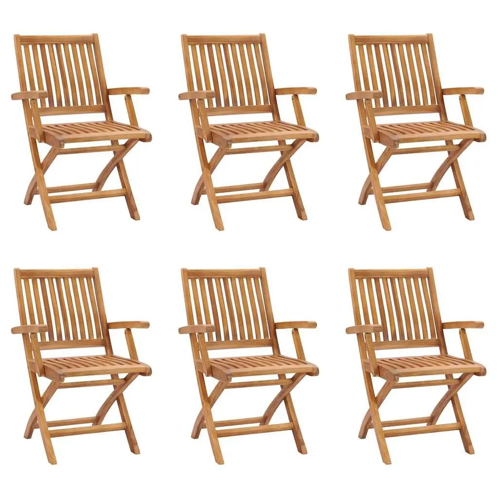 7 Piece Garden Dining Set with Teak Wood