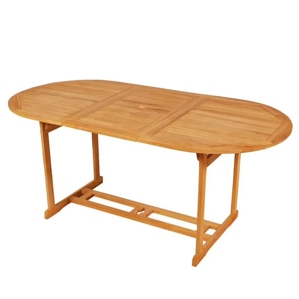 7 Piece Garden Dining Set Solid Teak Wood Table Chairs Patio Furniture Outdoor