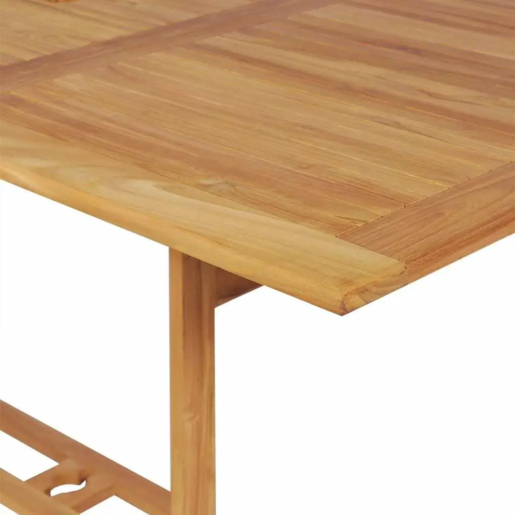 9-Piece Teak Wood Garden Dining Set