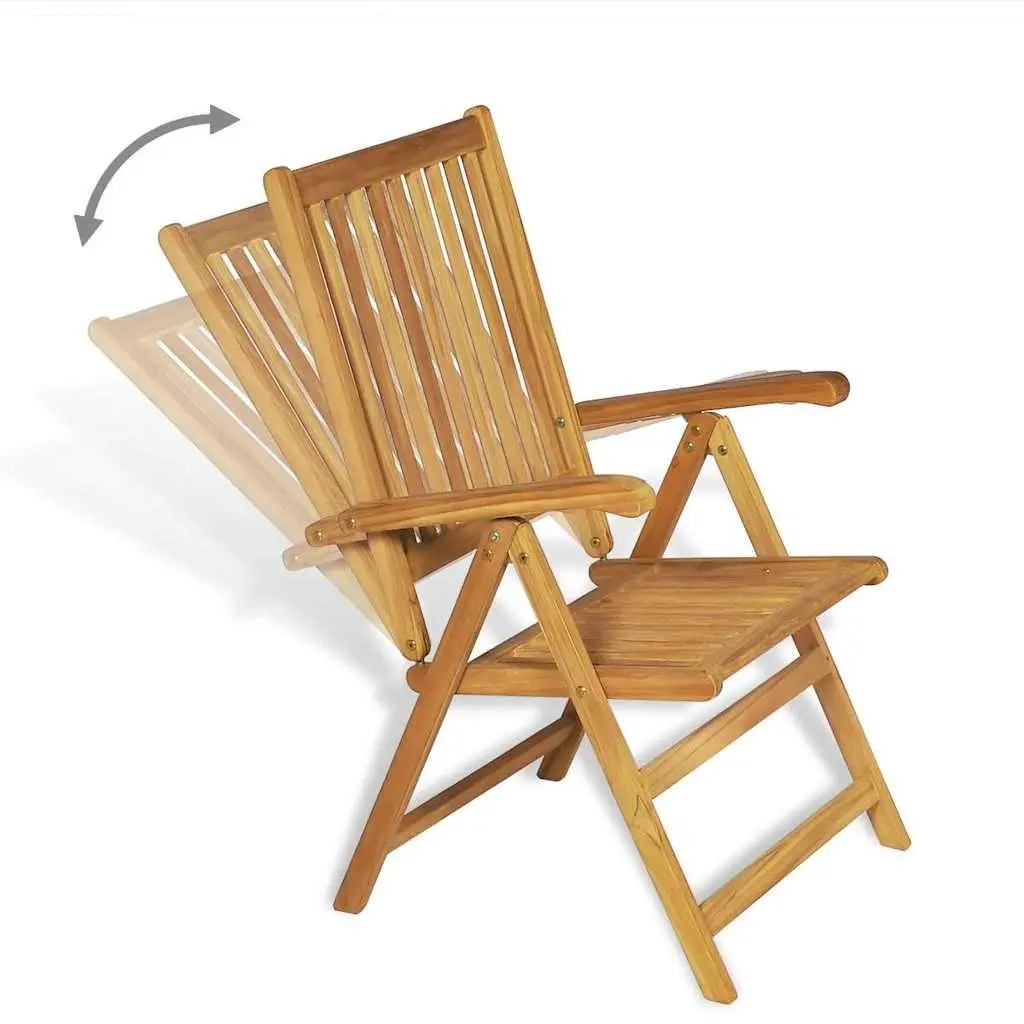 9-Piece Teak Wood Garden Dining Set