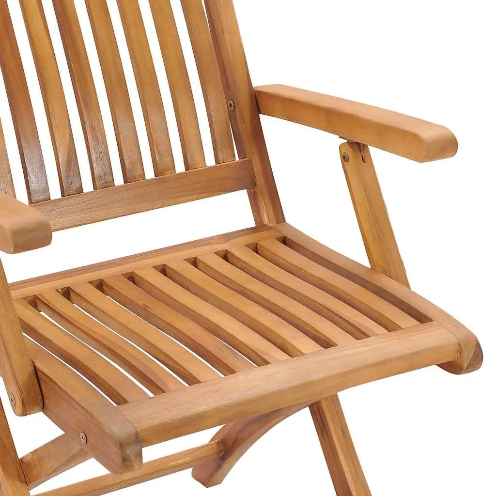7 Piece Garden Dining Set Teak Wood Outdoor Furniture Patio Table Chairs