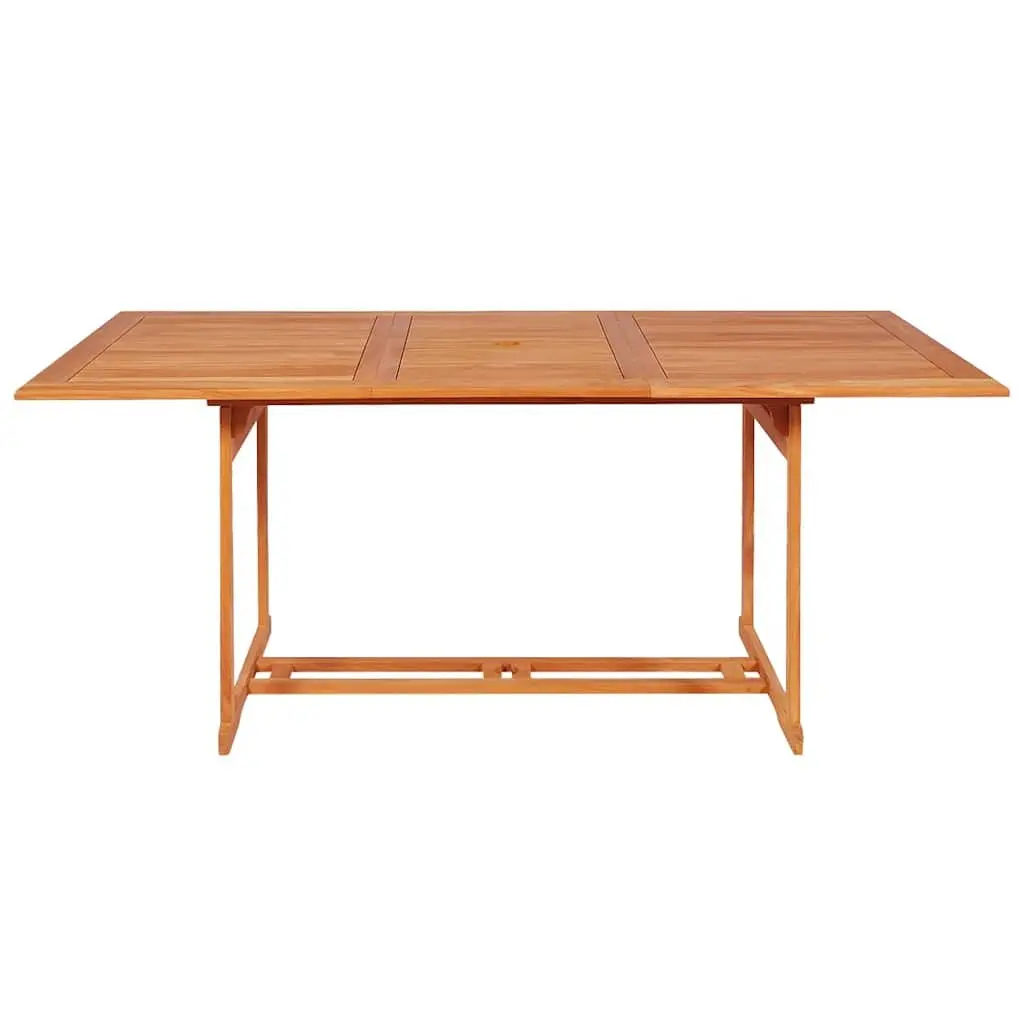 9 Piece Garden Dining Set Teak Hardwood Table Chairs Brown