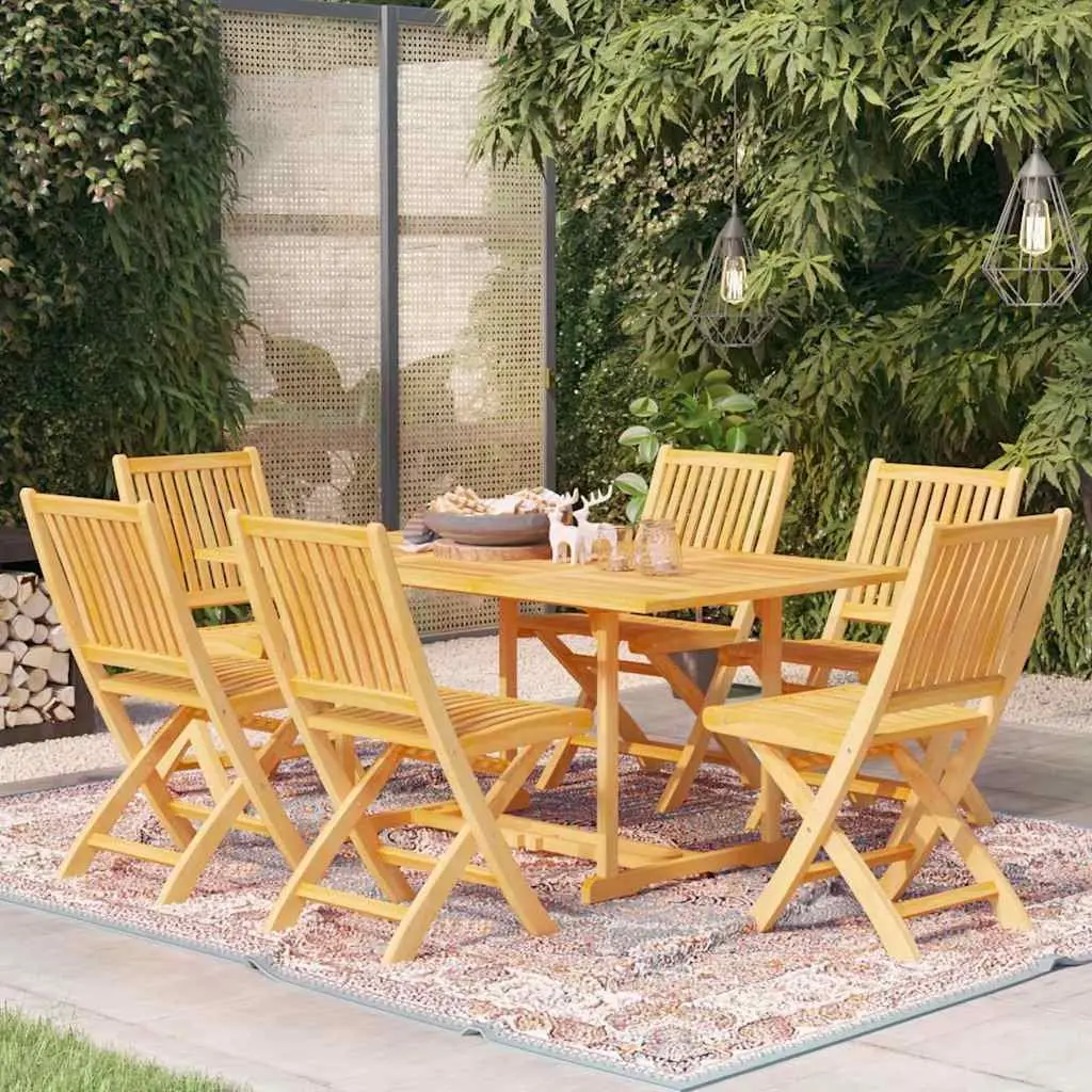 7 Piece Teak Garden Dining Set