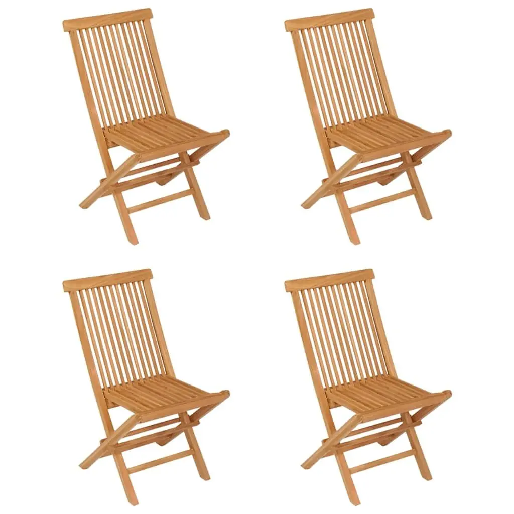 5 Piece Teak Wood Dining Set for Outdoor Entertaining