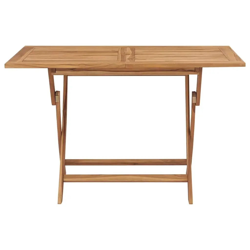 Garden Dining Set Teak Hardwood 7 Piece Brown Foldable