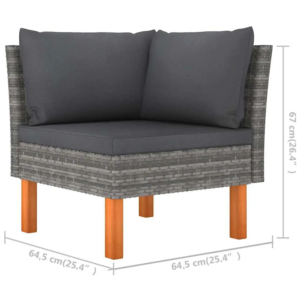 4 Piece Garden Lounge Set with Durable Build