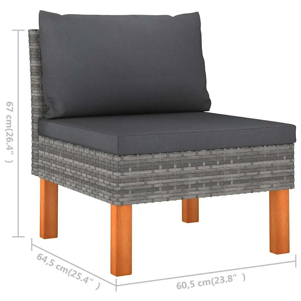 4 Piece Garden Lounge Set with Durable Build